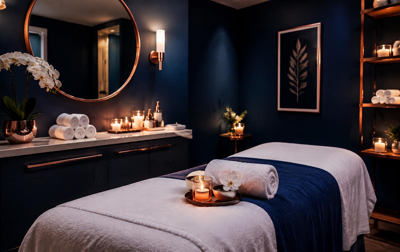 Tranquil spa treatment room